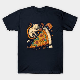 Space Pizza Cat T-Shirt